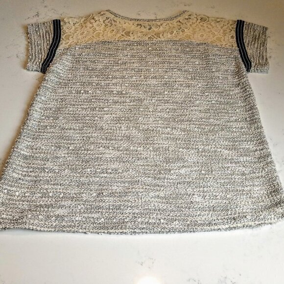 Sanctuary Lace & Ribbon Trim SS Top - Picture 4 of 6